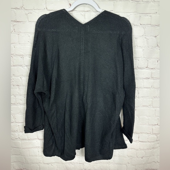 Becool black Long Sleeve Open Cardigan Knit Sweater Sz S/M, GUC - Picture 5 of 5